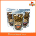 Plastic / Paper Stand Up Ziplock Laminted Seal Packaging Pouch With Clear Window For Granola